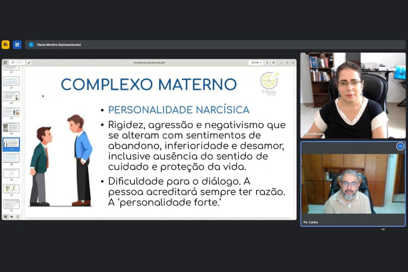 Perita em Psicologia ministra conferência aos alunos da disciplina de Direito Canônico