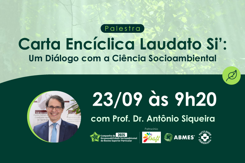 Dehoniana realiza palestra em comemoração aos 10 anos da Laudato Si’